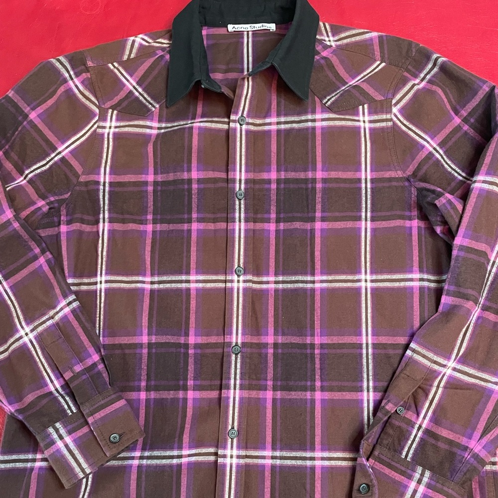Acne Studios flannel shirt.